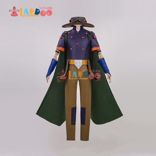 画像2: STEEL BALL RUN スティール・ボール ・ラン   ジャイロ・ツェペリ Gyro Zeppeli  ジョジョの奇妙な冒険  コスチューム コスプレ衣装 (2)