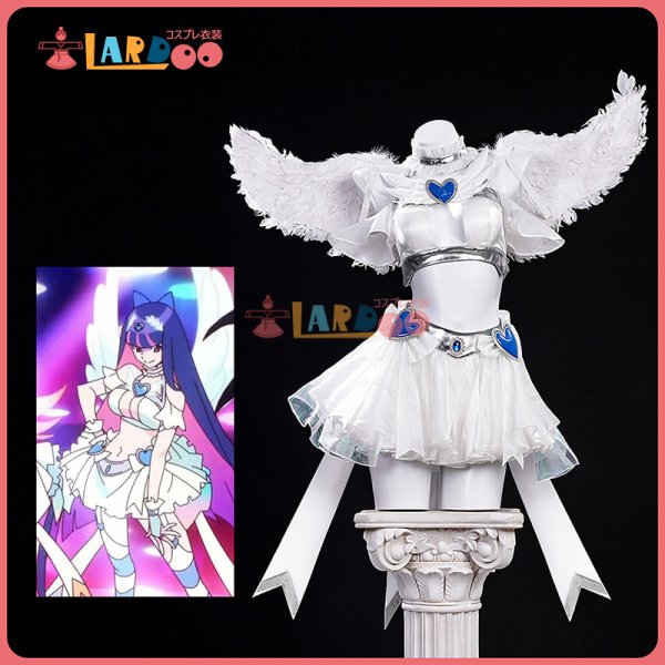 画像1: NEW パンティ＆ストッキング with ガーターベルト ストッキング 天使スーツ コスチューム コスプレ衣装 (1)