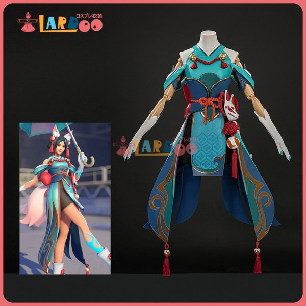 画像1: オーバーウォッチ2 Overwatch OW2 キリコ  Kiriko イナリノカミ コスチューム コスプレ衣装 (1)