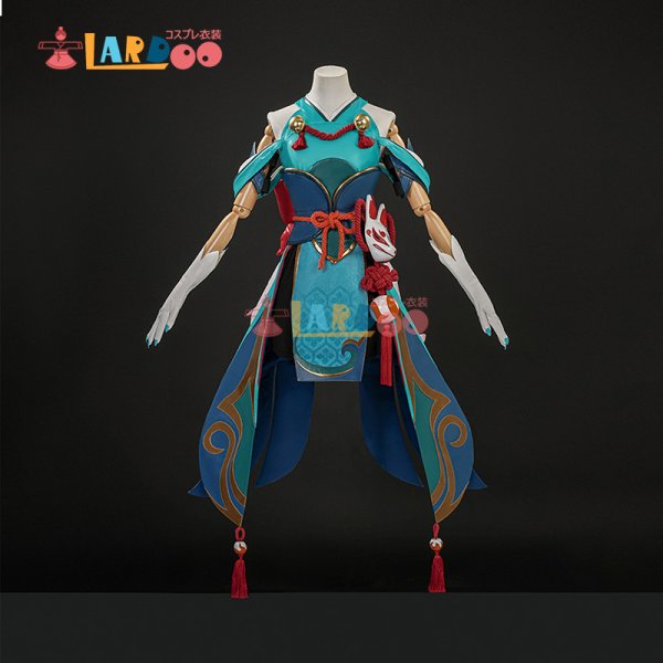 画像2: オーバーウォッチ2 Overwatch OW2 キリコ  Kiriko イナリノカミ コスチューム コスプレ衣装 (2)