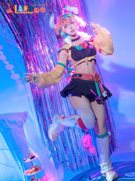 画像2: 原神 Genshin ナタ ヴァレサ  Varesa  スカート*2  コスチューム コスプレ衣装/ウィッグ/靴 (2)