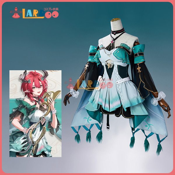 画像1: 鳴潮 メイチョウ Wuthering Waves  シャコンヌ  Ciaccona コスチューム コスプレ衣装 (1)