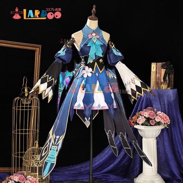 画像2: 崩壊スターレイル HonkaiStarRail  ケリュドラ  Cerydra  翼付き コスチューム コスプレ衣装/ウィッグ/靴 (2)