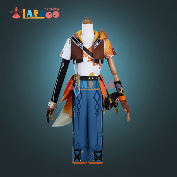 画像2: 原神 Genshin  ベネット「燃えろ！ラクガキ大冒険」 コスチューム コスプレ衣装/靴 (2)