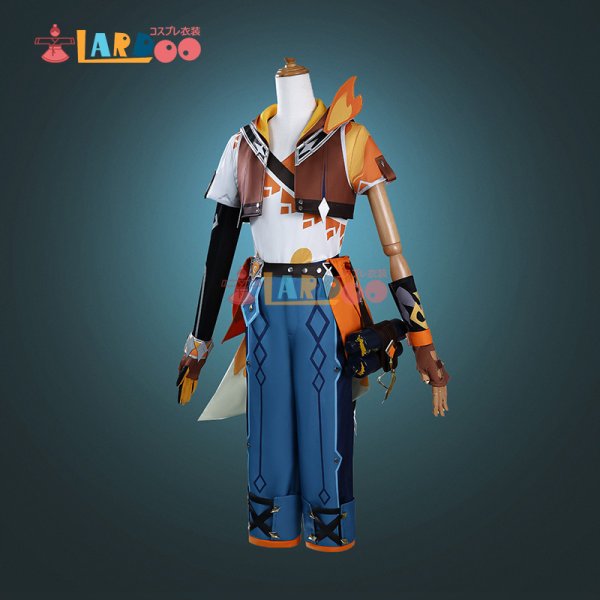画像3: 原神 Genshin  ベネット「燃えろ！ラクガキ大冒険」 コスチューム コスプレ衣装/靴 (3)