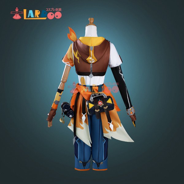 画像4: 原神 Genshin  ベネット「燃えろ！ラクガキ大冒険」 コスチューム コスプレ衣装/靴 (4)
