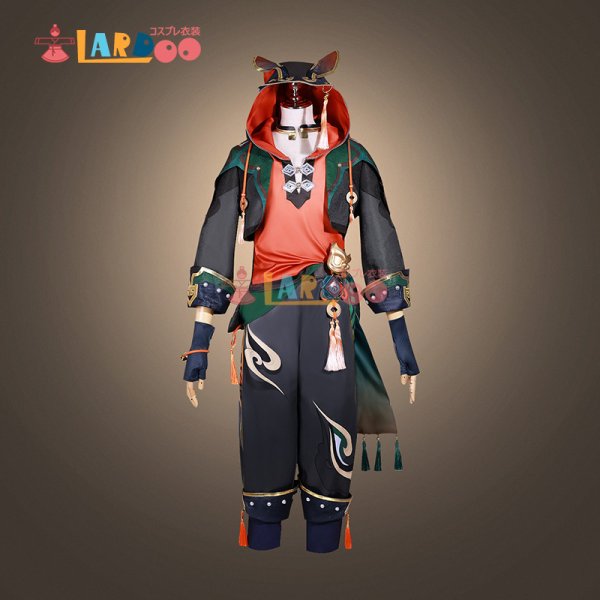 画像2: 原神 Genshin 嘉明 ガミン 通常版 コスチューム コスプレ衣装/ウィッグ/靴 (2)