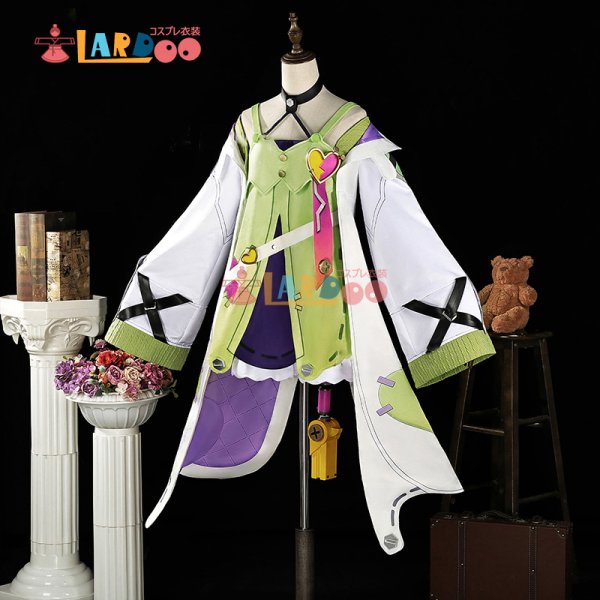 画像1: 原神 Genshin ナド・クライ アイノ Aino コスチューム 尻尾付き コスプレ衣装 /ウィッグ/靴 (1)