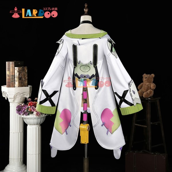 画像2: 原神 Genshin ナド・クライ アイノ Aino コスチューム 尻尾付き コスプレ衣装 /ウィッグ/靴 (2)