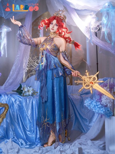 画像6: 第五人格IdentityV  グレイス  漁師  涙を流す神女 コスチューム コスプレ衣装 (6)