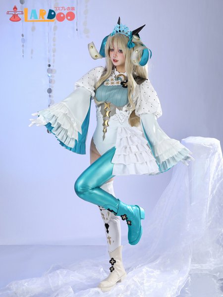 画像2: Fate/Grand Order FGO スペース エレシュキガル 9周年記念 霊基再臨第3段階 コスチューム コスプレ衣装 (2)