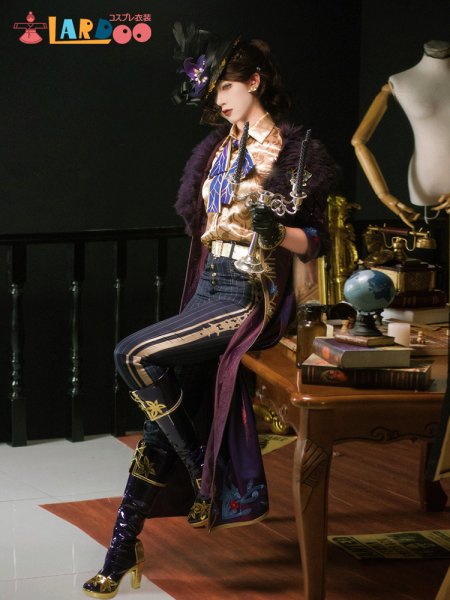 画像2: [在庫あり]第五人格IdentityV マーサ・べハムフィール 空軍-菖蒲 コスチューム コスプレ衣装 (2)