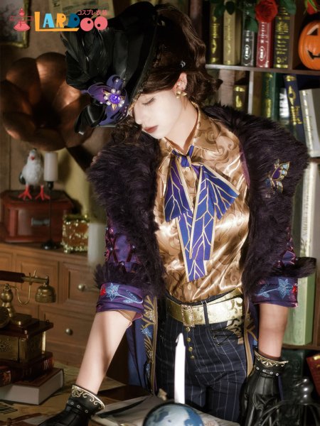 画像3: [在庫あり]第五人格IdentityV マーサ・べハムフィール 空軍-菖蒲 コスチューム コスプレ衣装 (3)