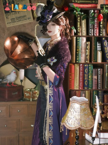 画像6: [在庫あり]第五人格IdentityV マーサ・べハムフィール 空軍-菖蒲 コスチューム コスプレ衣装 (6)