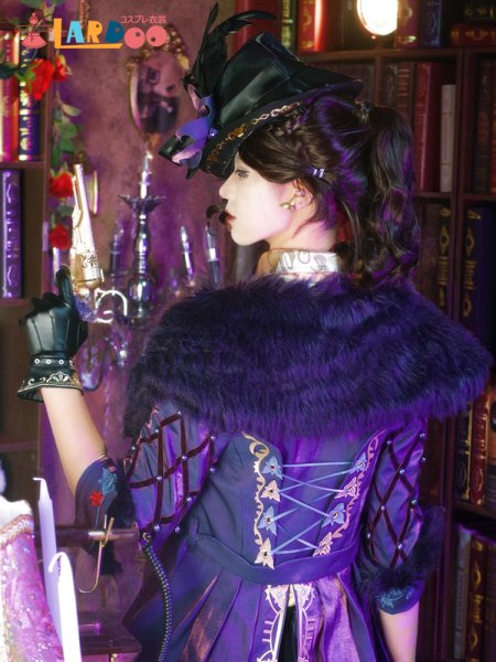 画像7: [在庫あり]第五人格IdentityV マーサ・べハムフィール 空軍-菖蒲 コスチューム コスプレ衣装 (7)