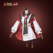画像6: 原神 Genshin 璃月 胡桃-「残雪に咲く紅」 海灯祭2025 新コスチューム コスプレ衣装 (6)
