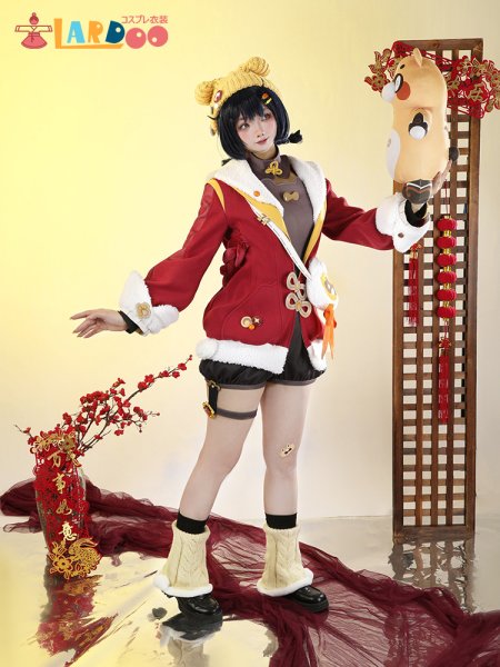 画像2: 原神 Genshin 璃月 香菱-「大つごもりの歓声」 海灯祭2025 新コスチューム コスプレ衣装 (2)