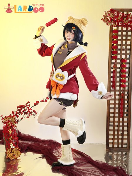 画像4: 原神 Genshin 璃月 香菱-「大つごもりの歓声」 海灯祭2025 新コスチューム コスプレ衣装 (4)