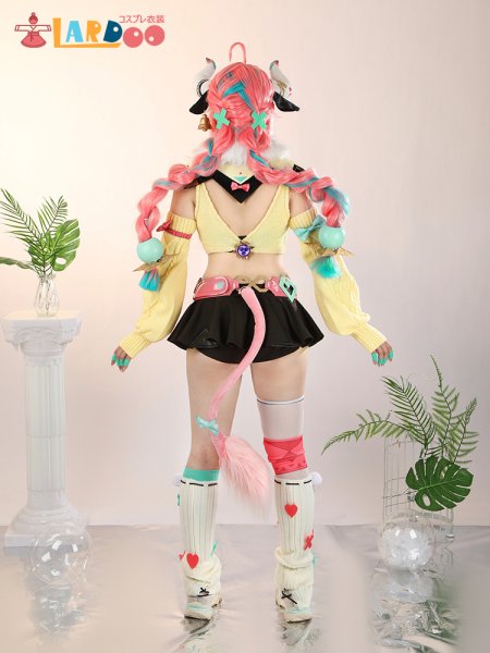 画像4: 原神 Genshin ナタ ヴァレサ  Varesa 金属神の目 コスチューム コスプレ衣装/ウィッグ/靴 (4)