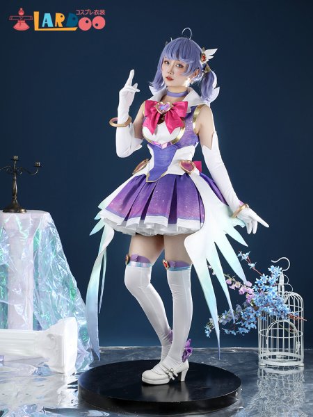 画像2: オーバーウォッチ2 Overwatch OW2 キリコ-Kiriko ハート・パッション 魔法少女スキン コスチューム コスプレ衣装 (2)