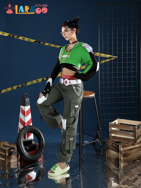 画像3: オーバーウォッチ2  ow2  イラリー  Illari 「LE SSERAFIM」コラボ コスチューム コスプレ衣装 (3)