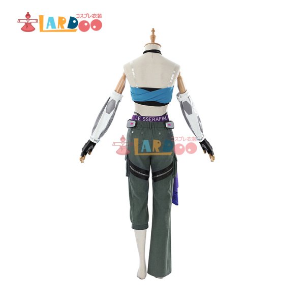 画像9: オーバーウォッチ2  ow2  ハナ・ソング  D.Va「LE SSERAFIM」コラボ コスチューム コスプレ衣装 (9)