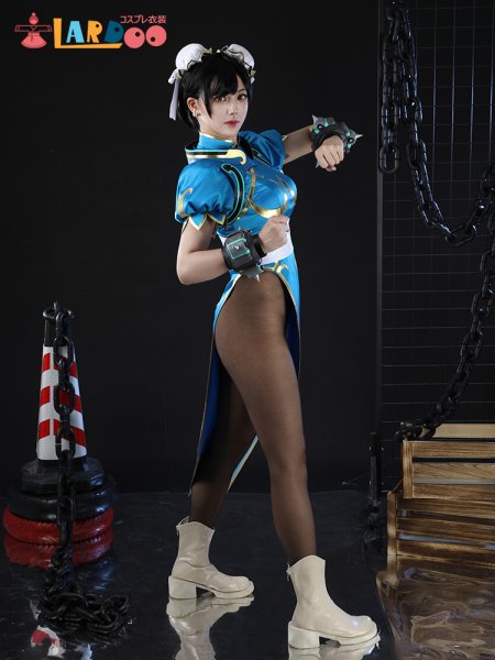 画像5: 「オーバーウォッチ 2」×「ストリートファイター6」 コラボ  春麗-「ジュノ」 コスチューム コスプレ衣装 (5)