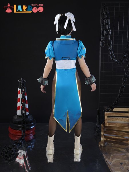 画像6: 「オーバーウォッチ 2」×「ストリートファイター6」 コラボ  春麗-「ジュノ」 コスチューム コスプレ衣装 (6)