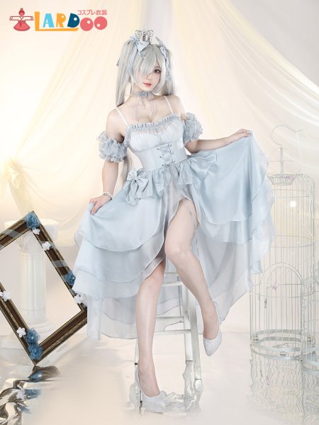 画像3: 勝利の女神：NIKKE  ニケ シンデレラ 「ガラスのプリンセス」コスチューム コスプレ衣装 (3)