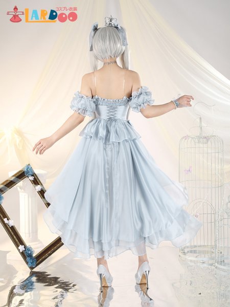 画像7: 勝利の女神：NIKKE  ニケ シンデレラ 「ガラスのプリンセス」コスチューム コスプレ衣装 (7)