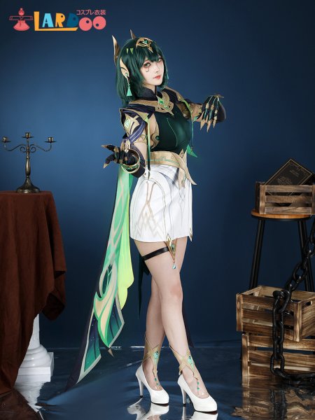 画像4: 原神 Genshin ナド・クライ ネフェル Nefer コスチューム コスプレ衣装/ウィッグ (4)