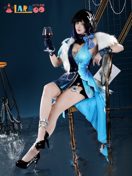 画像2: 原神 Genshin 夜蘭「静謐の饗宴」3Dプリントパーツ版 コスチューム コスプレ衣装/ウィッグ (2)