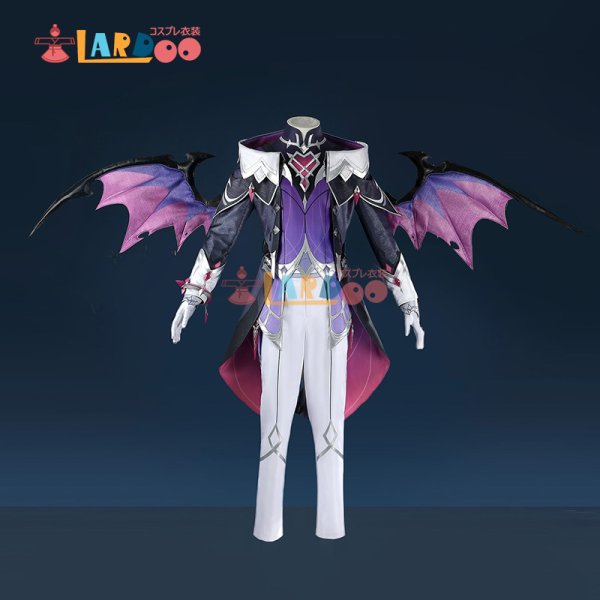 画像2: 原神 Genshin モンド ドゥリン Durin コスプレ衣装  翼付き コスチューム  (2)