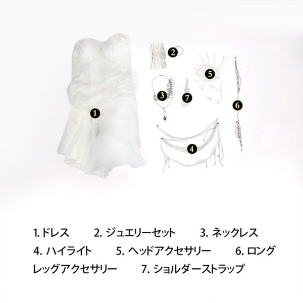 画像10: 無期迷途 むきめいと PathtoNowhere L.L. 「 緋幕間奏」コスチューム コスプレ衣装 (10)