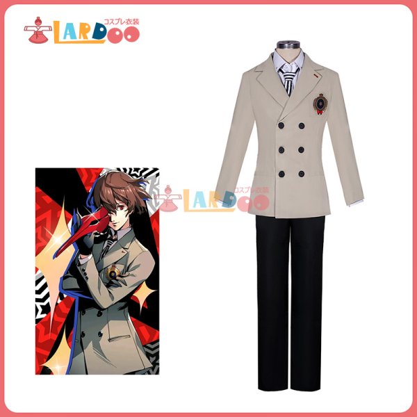 画像6: ペルソナ5  明智 吾郎 あけちごろう コスチューム コスプレ衣装 (6)