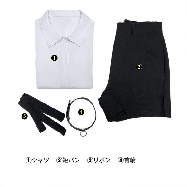 画像10: チェンソーマン レゼ コスチューム コスプレ衣装 (10)