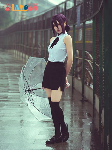 画像2: チェンソーマン レゼ コスチューム コスプレ衣装 (2)