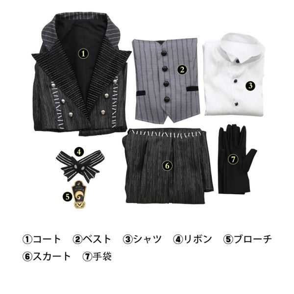 画像7: ツイステッドワンダーランド  ツイステ  ハロウィーン2024  ヴィル・シェーンハイト  コスチューム コスプレ衣装 (7)