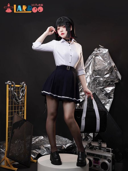 画像5: ゼンレスゾーンゼロ ゼンゼロ ZZZ エレン・ジョー 制服「月曜から金曜まで」 コスチューム コスプレ衣装/ウィッグ (5)