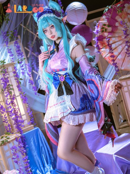 画像2: 原神 Genshin 稲妻 夢見月瑞希-YumemizukiMizuki コスチューム コスプレ衣装/ウィッグ (2)