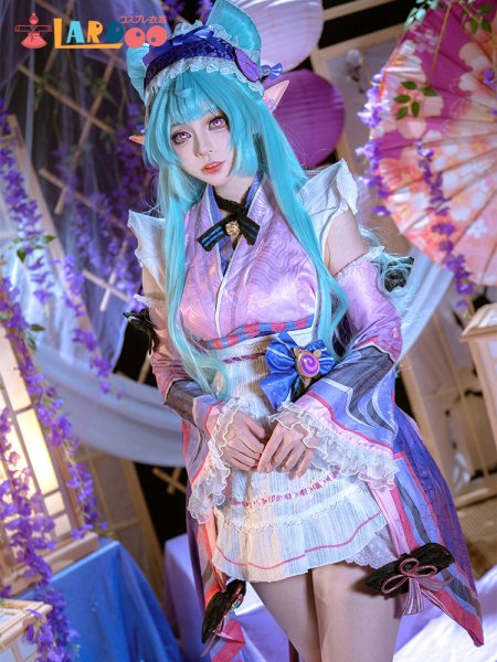 画像3: 原神 Genshin 稲妻 夢見月瑞希-YumemizukiMizuki コスチューム コスプレ衣装/ウィッグ (3)