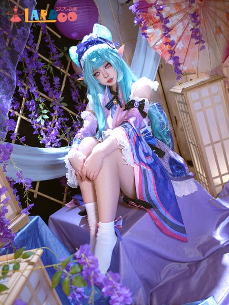 画像6: 原神 Genshin 稲妻 夢見月瑞希-YumemizukiMizuki コスチューム コスプレ衣装/ウィッグ (6)