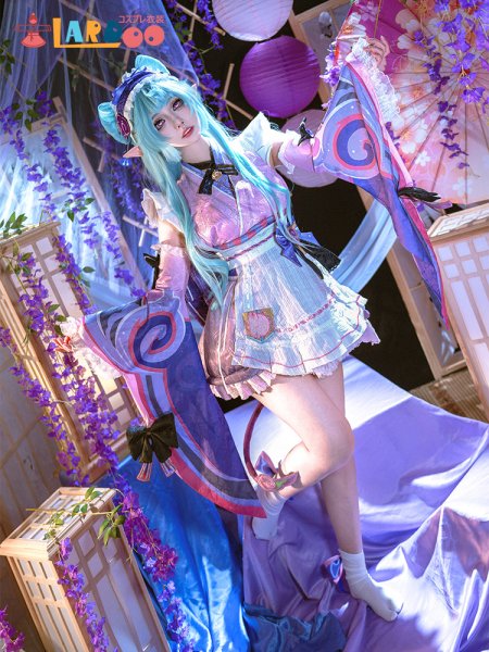 画像8: 原神 Genshin 稲妻 夢見月瑞希-YumemizukiMizuki コスチューム コスプレ衣装/ウィッグ (8)