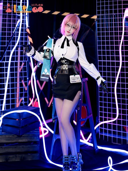 画像2: ンレスゾーンゼロ ゼンゼロ ZZZ 月城柳 対ホロウ6課 改良版 コスチューム コスプレ衣装/ウィッグ/靴 (2)