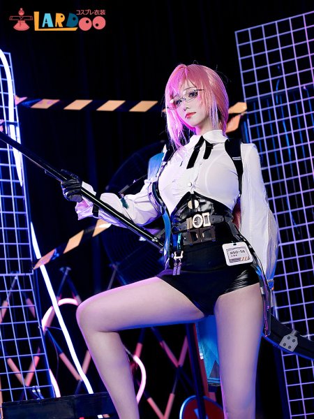 画像4: ンレスゾーンゼロ ゼンゼロ ZZZ 月城柳 対ホロウ6課 改良版 コスチューム コスプレ衣装/ウィッグ/靴 (4)