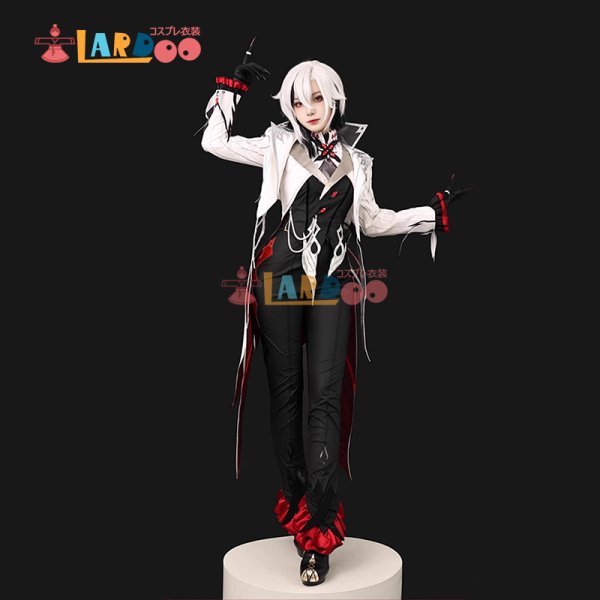 画像3: 原神 Genshin スネージナヤ ファトゥス 「召使」アルレッキーノ コスチューム コスプレ衣装 (3)