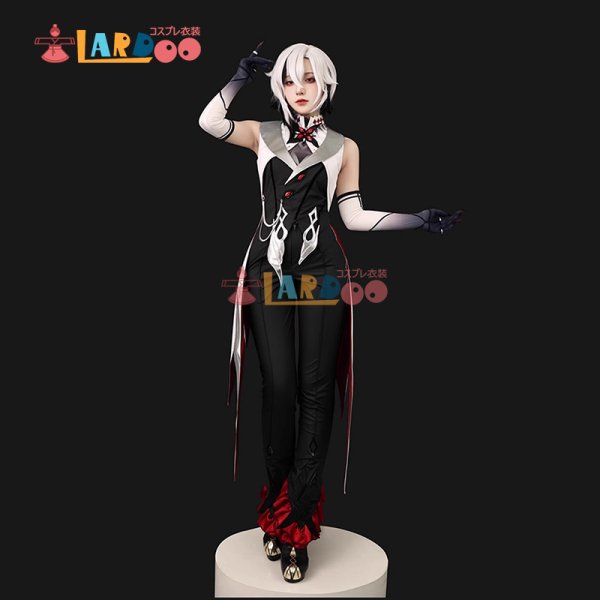 画像4: 原神 Genshin スネージナヤ ファトゥス 「召使」アルレッキーノ コスチューム コスプレ衣装 (4)