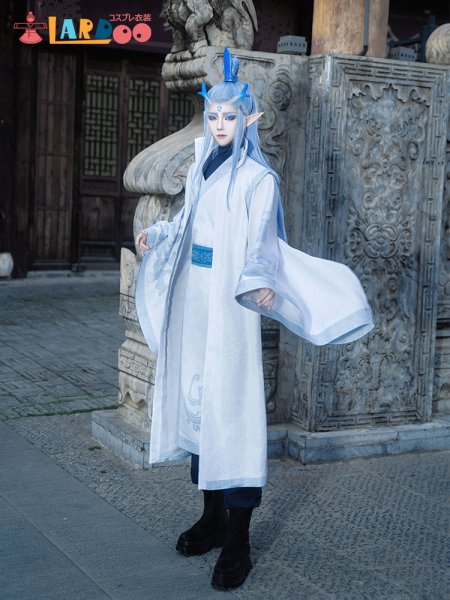 画像2: ナタ（哪吒2）：魔童鬧海 敖丙-ごうへい コスチューム コスプレ衣装/ウィッグ/ブーツ (2)