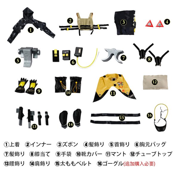 画像7: ゼンレスゾーンゼロ ZZZ ゼンゼロ 「オボルス小隊」トリガー-Trigger  コスチューム コスプレ衣装 (7)