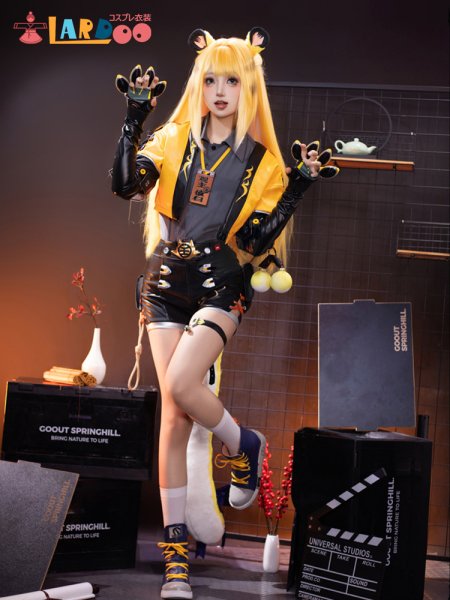 画像4: ゼンレスゾーンゼロ ZenlessZoneZero「雲嶽山」橘福福  チー・フーフー コスチューム コスプレ衣装 (4)